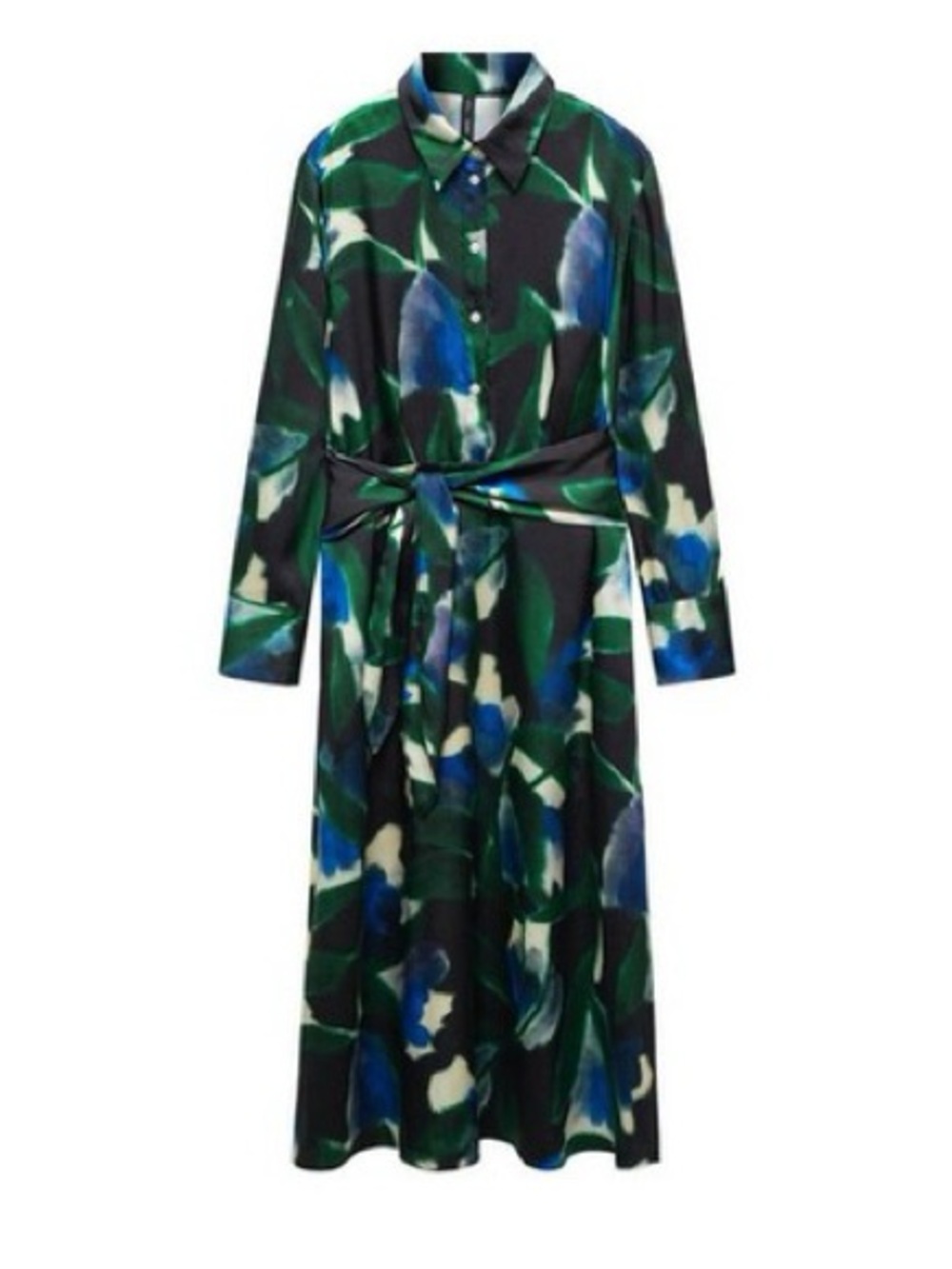Mango Printed Shirt Midi Dress - Picture 5 of 11
